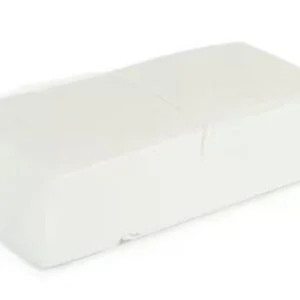 Sysco Classic 2Ply 32cm White Napkins - 3 x 200