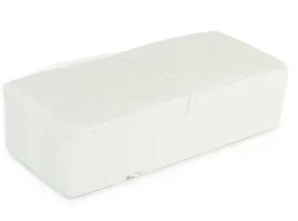 Sysco Classic 2Ply 32cm White Napkins - 3 x 200